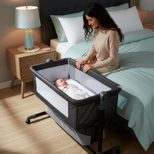 Bedside baby crib - baby,