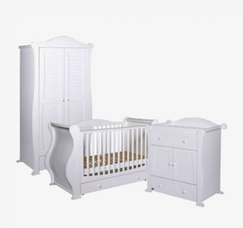 White wood nursery - white,