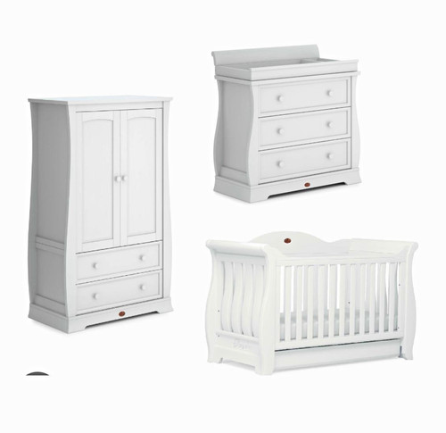 White wood piece - white, 3-piece