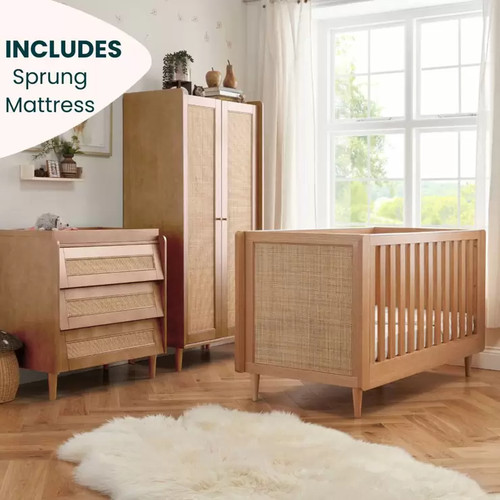 Baby cot bed with - cot, wooden